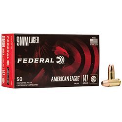 FED AM EAGLE 9MM 147GR FMJ 50/